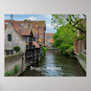 Poster Bruges, Belgium (labeled)