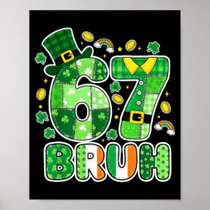 Poster Bruh 67 Mème Six Sept Pour Enfants Garçons Filles 