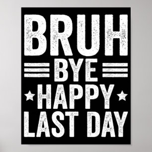 Poster Bruh Enseignants Joyeux Jour De L'École Enseignant