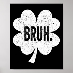 Poster Bruh Meme Drôle Dire Bro Salutation Ado Garçon St