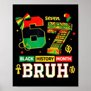 Poster Bruh Mois de l'histoire des Noirs Drôle Coquette 6