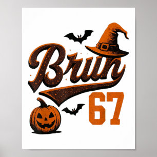 Poster Bruh Six Seven Halloween 6-7 Drôle Fantôme Argot F