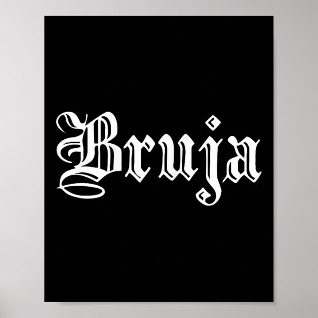 Poster Bruja Dia De Muertos Mexicaine Halloween Witch Lat (Devant)