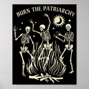 Poster Brûler Le Patriarcat Amusant Halloween féministe f