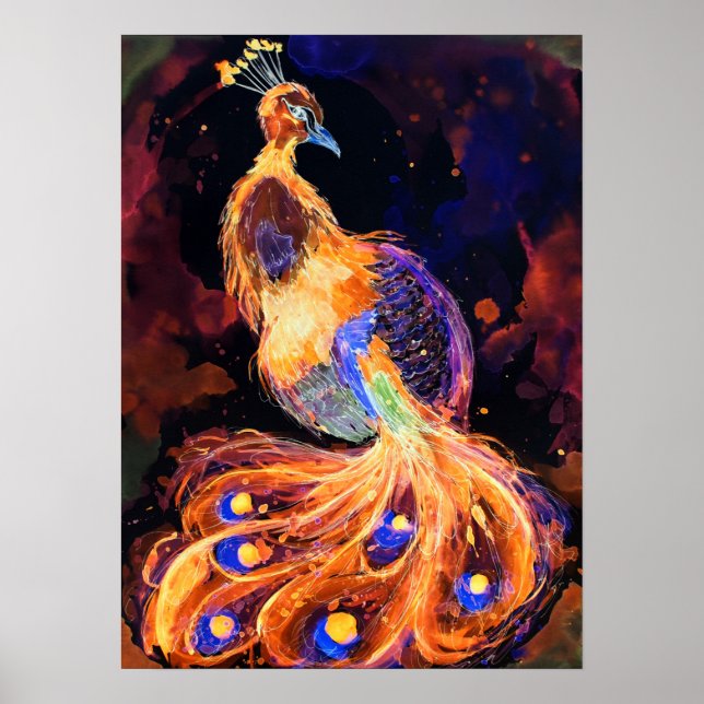 Poster Brûler Phoenix Peacock (Devant)