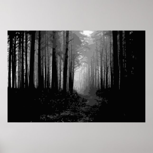 Poster Brume forestier 9 (Devant)