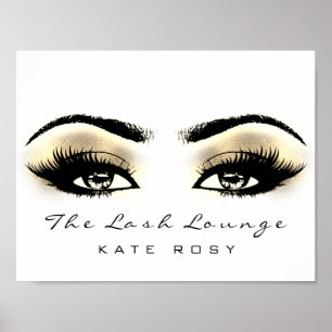 Poster Brun nommé de mèches de studio de beauté de