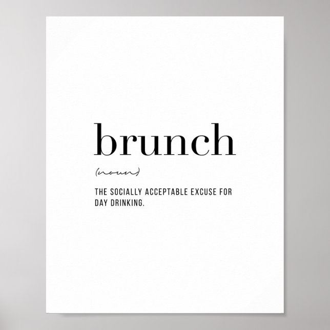 Poster Brunch de définition (Devant)