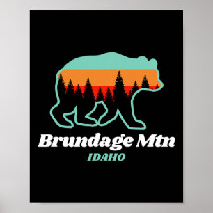 Poster Brundage Mountain Idaho Ski Snowboard Ours