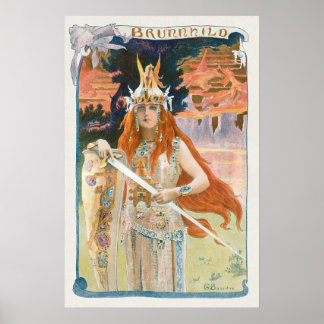 Poster Brunnhild L'Estampe Moderne par Gaston Bussière