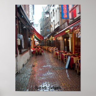 Poster Bruxelles, Belgique