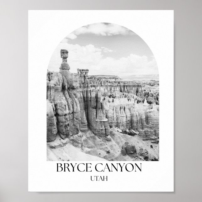 Poster Bryce Canyon National Park Utah Arch Photo Imprime (Devant)