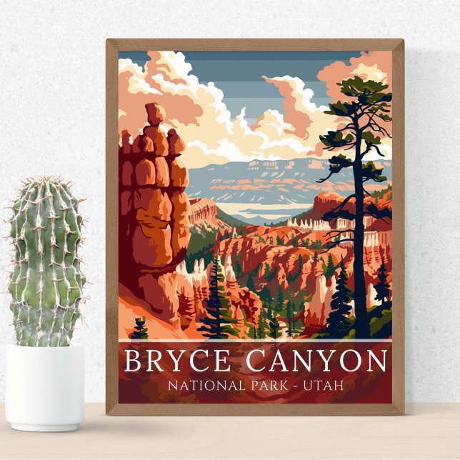 Poster Bryce Canyon National Park Utah Desert Landscape (Créateur téléchargé)