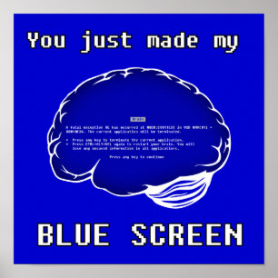 Poster BSOD Cerveau