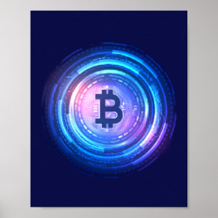 Poster BTC, Crypto, Bitcoin, Blockchain