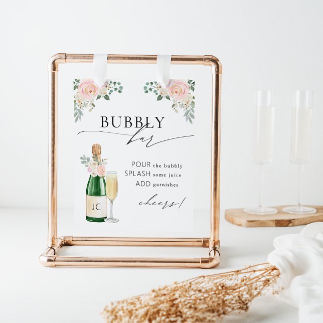 Poster Bubbly Bar Mariage (Créateur téléchargé)