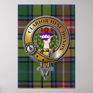 Poster Buchanan Tartan & Badge