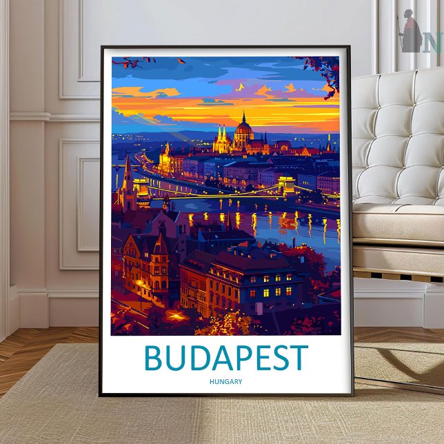 Poster Budapest Travel Print Wall Art Budapest Wall Hangi (Créateur téléchargé)