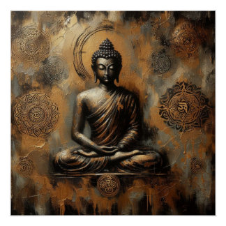 POSTER BUDDHA MEDITAT AP #3