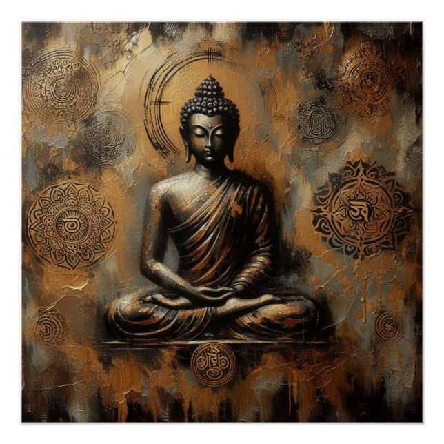 POSTER BUDDHA MEDITAT AP #3 (Devant)