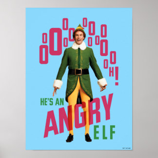 Poster Buddy l'Elfe | C'est un elfe en colère
