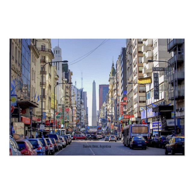 Poster Buenos Aires, Argentine (Devant)