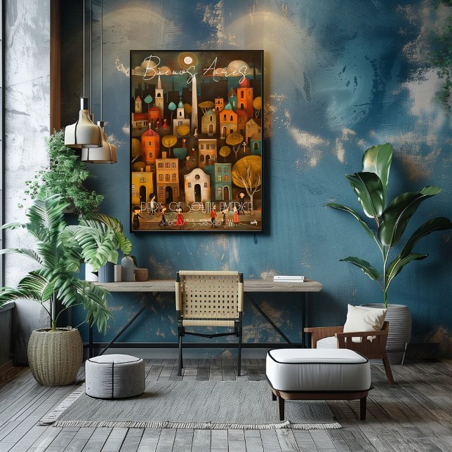 Poster Buenos Aires: Paris of South America - Whimsical (Créateur téléchargé)