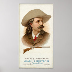 Poster Buffalo Bill Rifle Shooter 1887