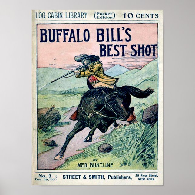 Poster Buffalo Bill Wild West Imprimer (Devant)