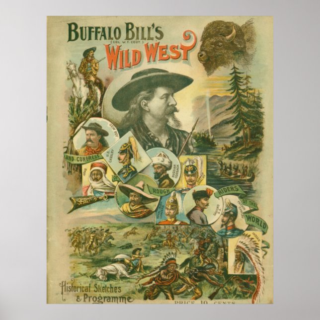Poster Buffalo Bill's Wild West (Devant)