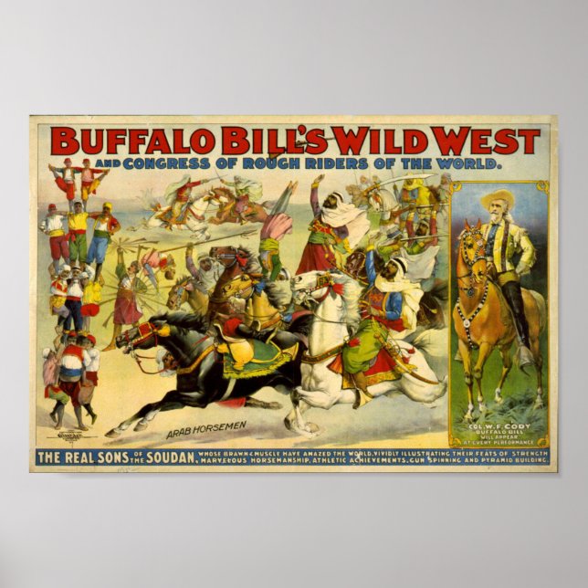 Poster Buffalo Bill's Wild West (Devant)