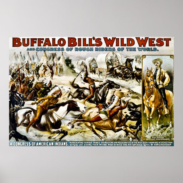Poster Buffalo Bill's Wild West - Un Congrès des Indiens (Devant)