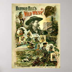 Poster Buffalo Bill's Wild West Vintage