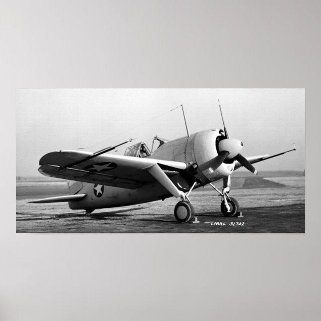Poster Buffalo Brewster F2A-2 (Devant)