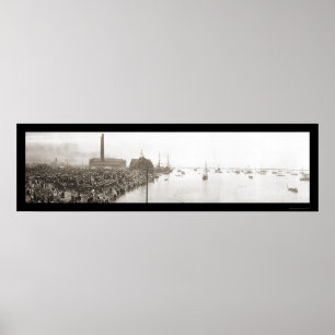 Poster Buffalo NY Yacht Club Photo 1913