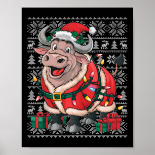 Poster Buffalo Xmas Sweer Style Vilain Père Noël Buffalo