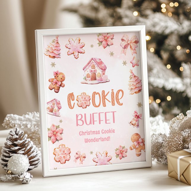 Poster Buffet biscuit Petit biscuit Noël Anniversaire (Créateur téléchargé)