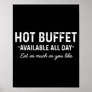 Poster Buffet Chaud Disponible Tous Les Jours Mangez Auta