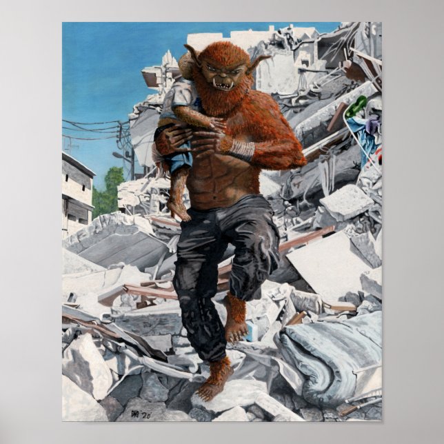 Poster Bugbear Hero Secourt enfant Imaginaire mur Art Imp (Devant)
