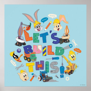 Poster BUGS BUNNY BUILDERS™  Collage "Construisons cela"