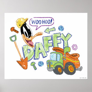 Poster BUGS BUNNY BUILDERS™  Croquis de DAFFY DUCK™