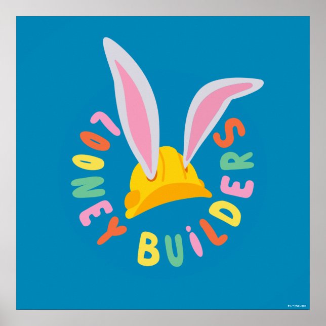 Poster BUGS BUNNY BUILDERS™| Hard Hat Circle Logo (Devant)