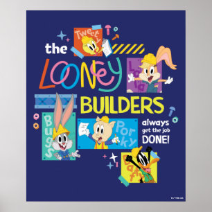 Poster BUGS BUNNY BUILDERS™  Le Collage des Looney Builde