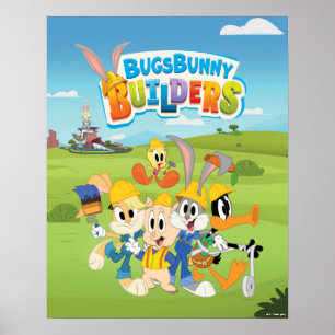 Poster BUGS BUNNY BUILDERS™  Le groupe Looney Builders