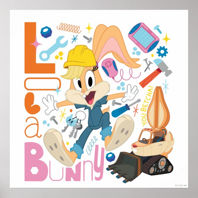 Poster BUGS BUNNY BUILDERS™| Lola Bunny Work Tools (Devant)