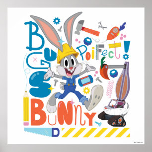 Poster BUGS BUNNY BUILDERS™  Outils de travail de BUGS BU
