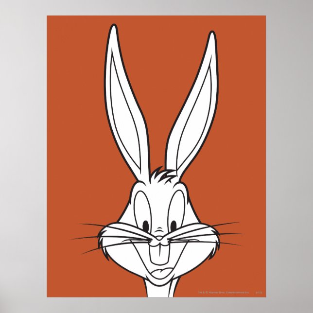 Poster BUGS BUNNY™ Smiling visage (Devant)
