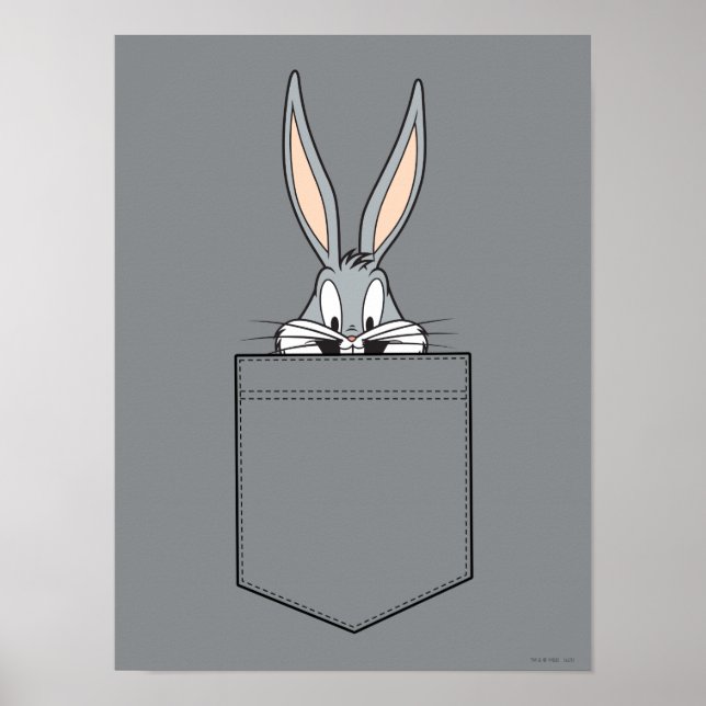 Poster BUGS BUNNY™ Sortir De Poche (Devant)