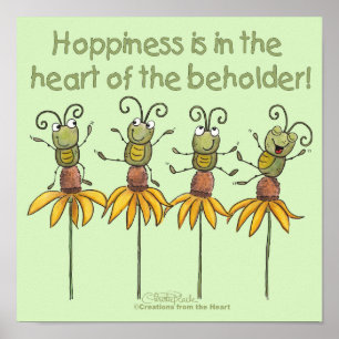 Poster Bugs sur les fleurs