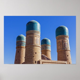 Poster Bukhara, Ouzbékistan - Madrassah Chor Minor